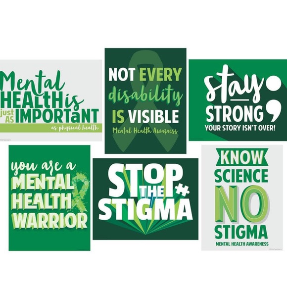 STAY mental health graphic ear hoodie sweatshirt size small - Picture 7 of 8